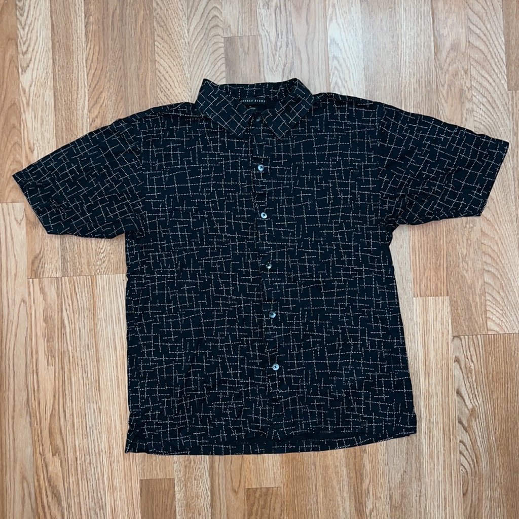 Printed Button Down Tee